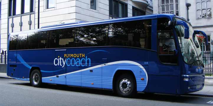 Plymouth Citycoach Volvo B9R Plaxton Panther 318